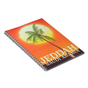 Jeddah Saudi Arabia Vacation poster Notebook