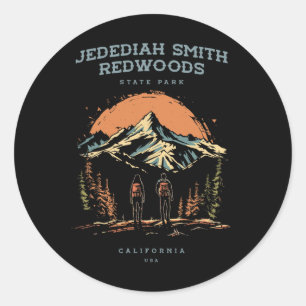 Jedediah Smith Redwoods State Park Backpacking Hik Classic Round Sticker