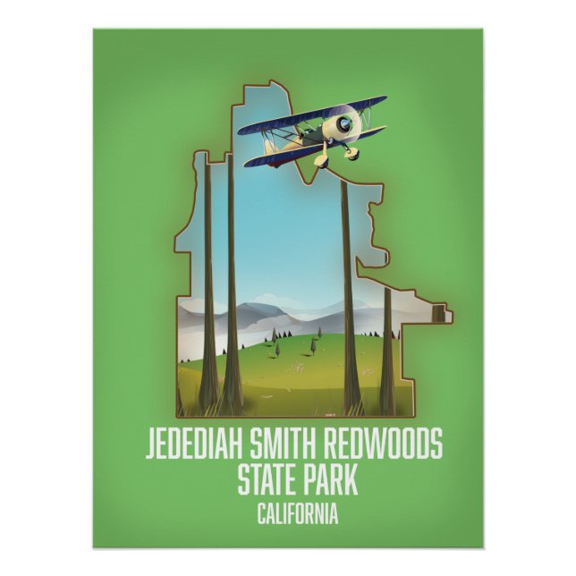 Jedediah Smith Redwoods State Park Poster (Front)
