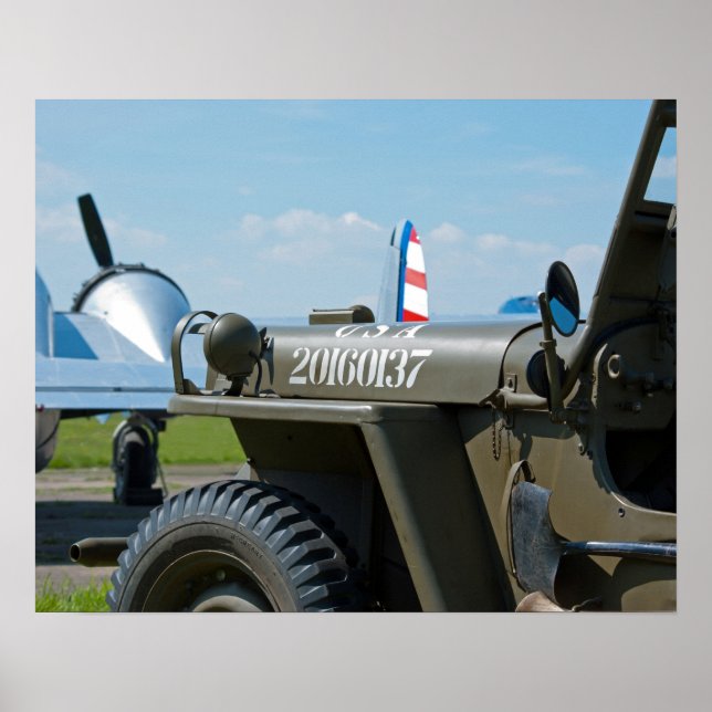 Jeep and Beechcraft Poster (Front)