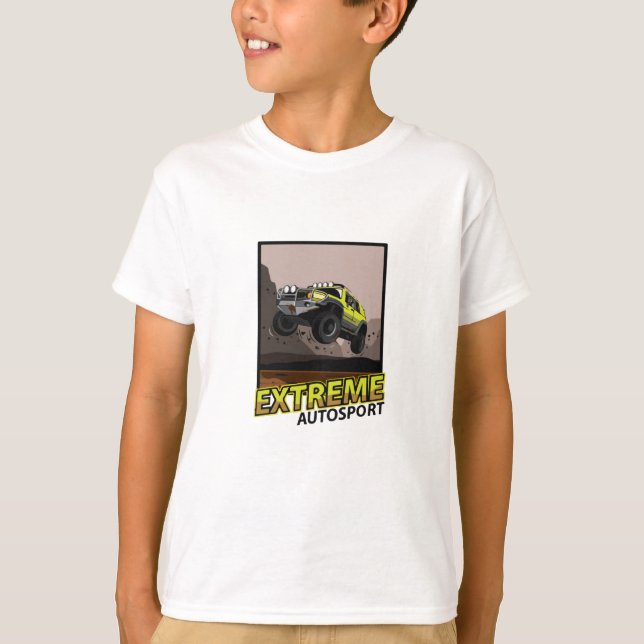 Jeep Car Jump Mud T-Shirt (Front)