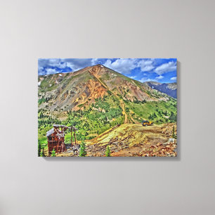 Jeep Colorado mountain mine canvas Print