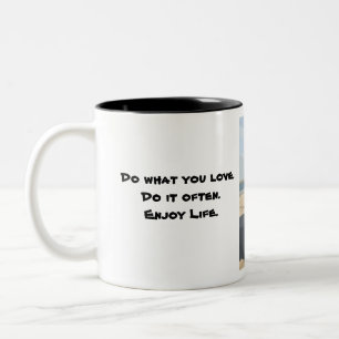 Jeep.Enjoy.Life Two-Tone Coffee Mug