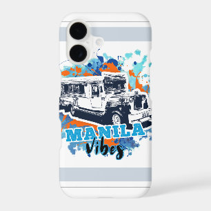 Jeepney Manila Vibes Blue Orange