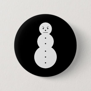 Jeezy Snowman - Hiphop Angry Snowman Jeezy Christm 6 Cm Round Badge