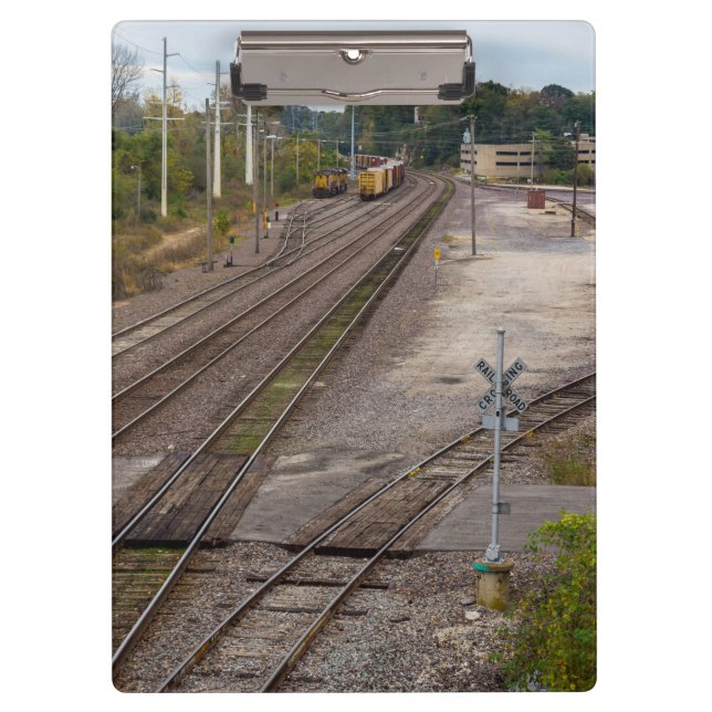 Jeff City Railroad Tracks Clipboard (Front)