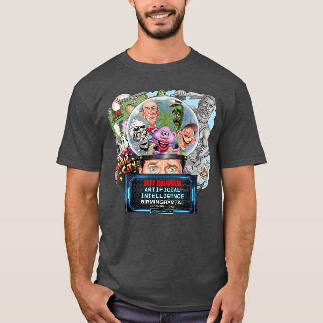 Jeff Dunham Birmingham AL 2025 girl T-Shirt (Front)