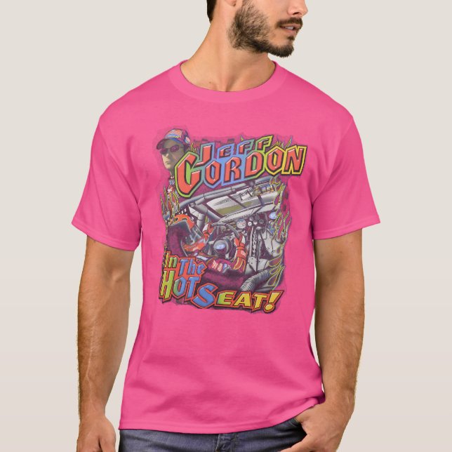 Jeff Gordon In The Hot Seat T-Shirt (Front)