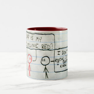 Jeff is Red Two-Tone Coffee Mug