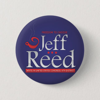 Jeff Reed for Congress 6 Cm Round Badge