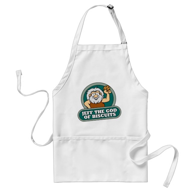 Jeff the God of Biscuits Apron (Front)