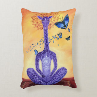 Jeff the Meditating Giraffe Decorative Cushion