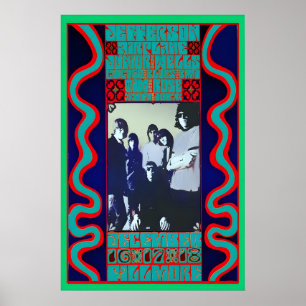 Jefferson aeroplane 1966 Concert Poster re-Print 1
