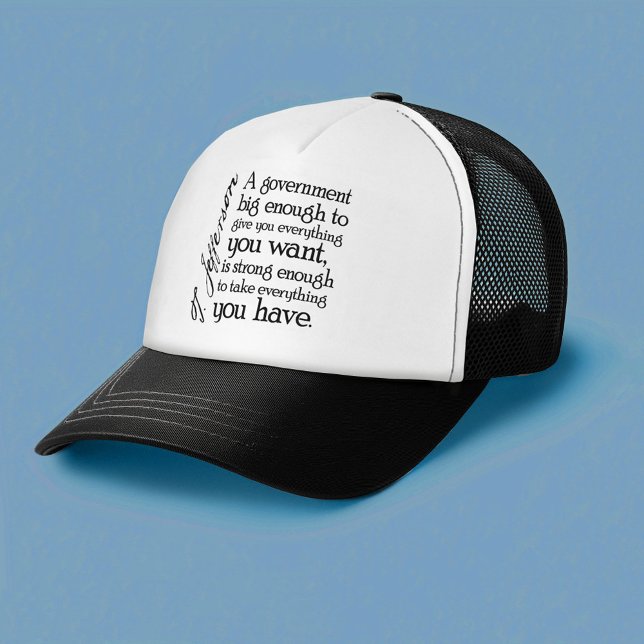 Jefferson: Beware of Big Government Trucker Hat (Thomas Jefferson Trucker Hat)