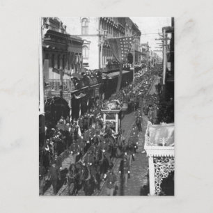 Jefferson Davis Funeral in New Orleans: 1908 Postcard
