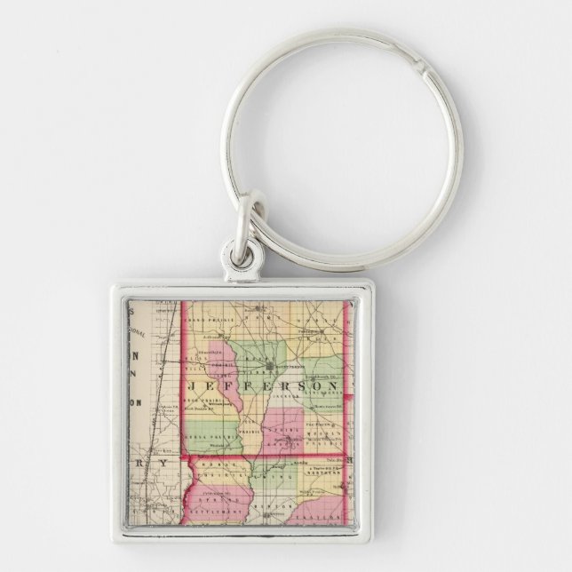 Jefferson, Franklin, Williamson counties Key Ring (Front)