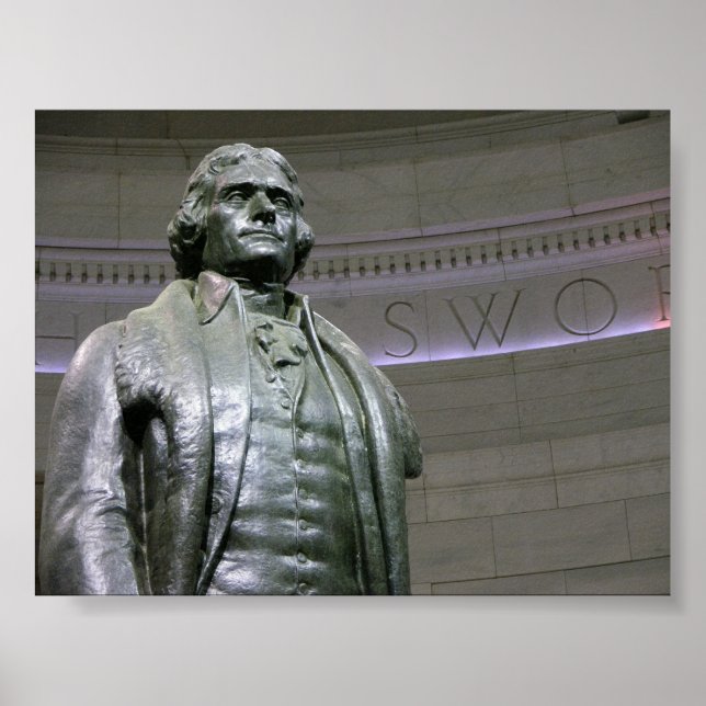 Jefferson memorial stststue poster (Front)