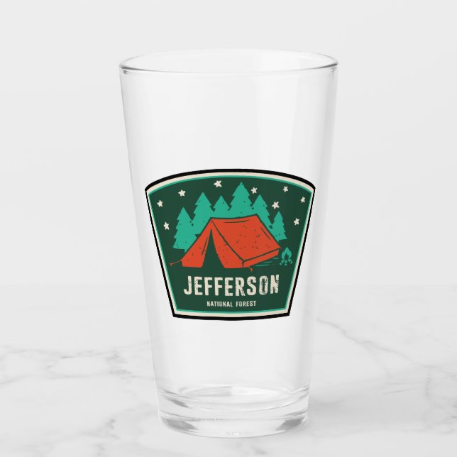 Jefferson National Forest Camping Glass (Front)