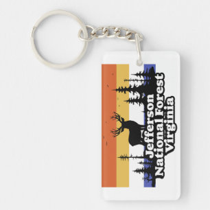 Jefferson National Forest Virginia Key Ring
