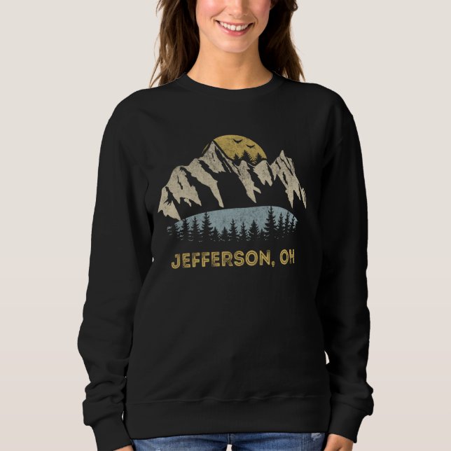Jefferson Ohio Mountain Sunset Sunrise OH Sweatshirt (Front)