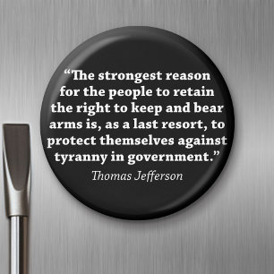 Jefferson: RIGHT TO BEAR ARMS Magnet