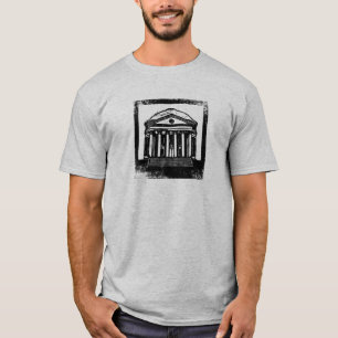Jefferson Rotunda Woodcut, Charlottesville T-Shirt