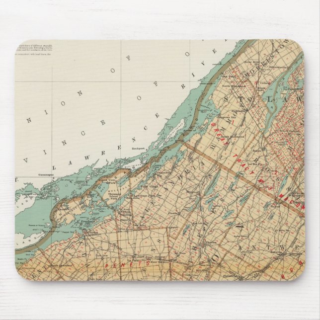 Jefferson, St Lawrence counties Mouse Pad (Front)