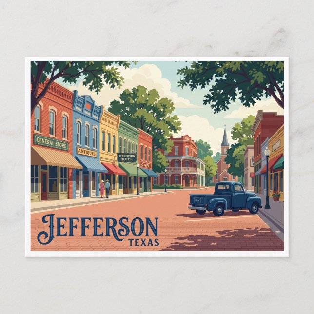 Jefferson Texas Postcard (Front)