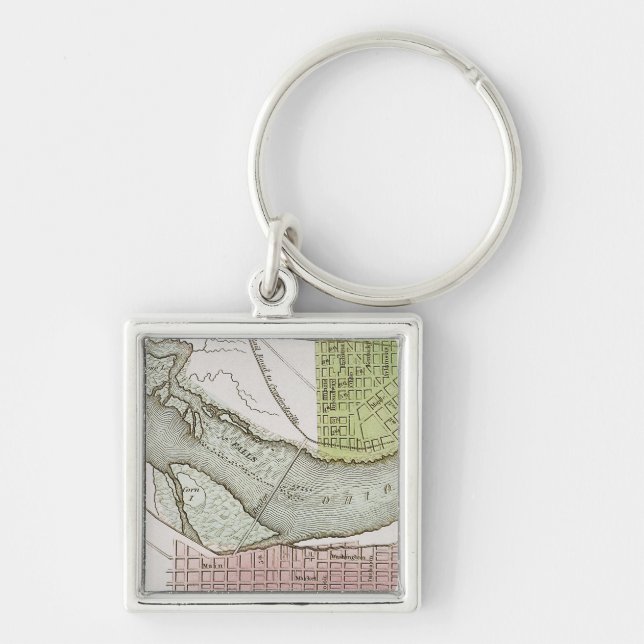 JEFFERSONVILLE, INDIANA: MAP KEY RING (Front)