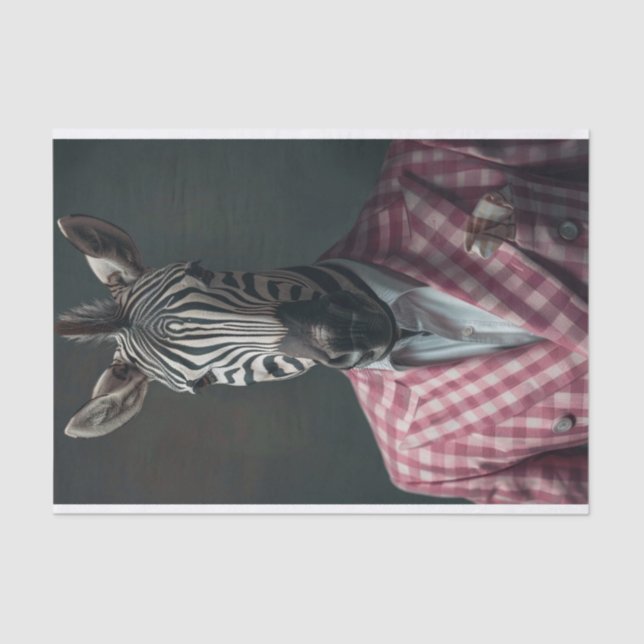 Jeffrey the Zebra Tissue Paper (Front)