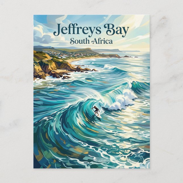 Jeffreys Bay South Africa Postcard (Front)