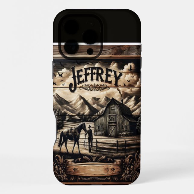 Jeffrey's Rustic Farm iPhone Case (Back)