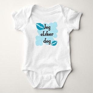 Jeg elsker deg - Norwegian - I love Baby Bodysuit