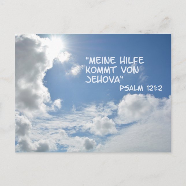 Jehova hilft postcard (Front)