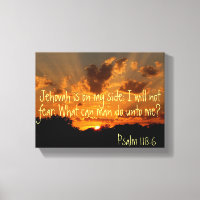 Jehovah is on my side sunset Psalm bible verse