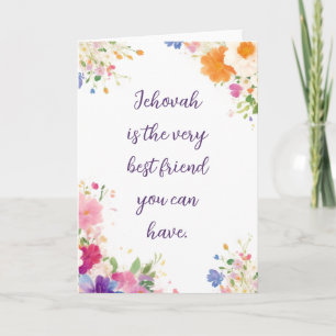 Jehovah is the best friend JW Greeting Card