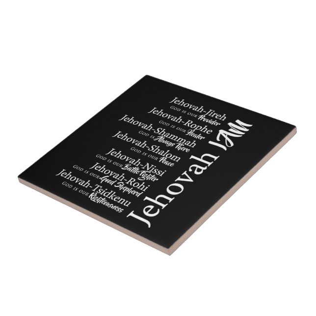 Jehovah names tile (Side)