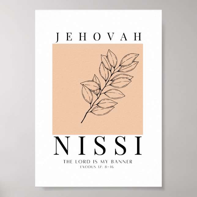 Jehovah Nissi Printable Poster (Front)