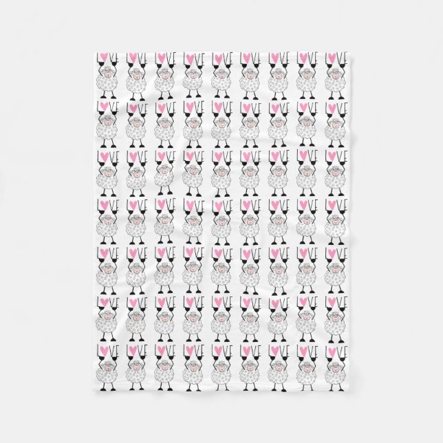 Jehovah’s Sheep/Love Fleece Blanket (Front)