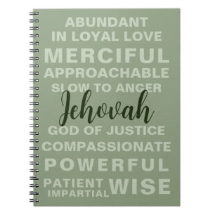 Jehovah's Qualities   JW  Notebook