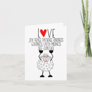 "Jehovah's Sheep - Fruitages of the Spirit"  Card