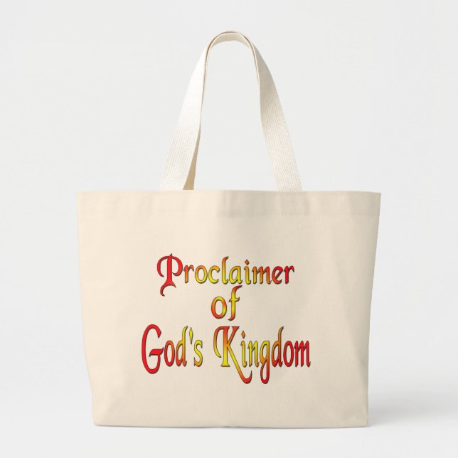 Jehovah's Witness Large Tote Bag (Front)