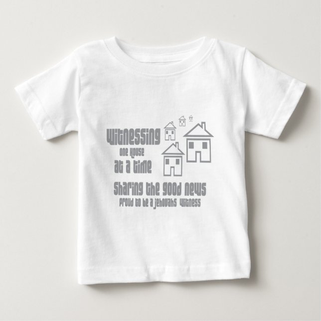 Jehovah's Witness Witnessing Baby T-Shirt (Front)