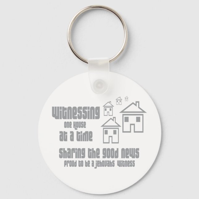Jehovah's Witness Witnessing Key Ring (Front)