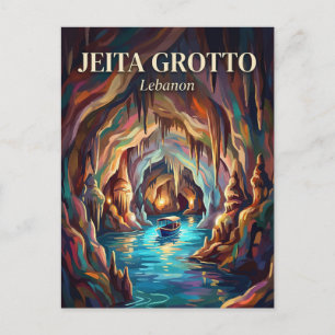Jeita Grotto Lebanon Postcard