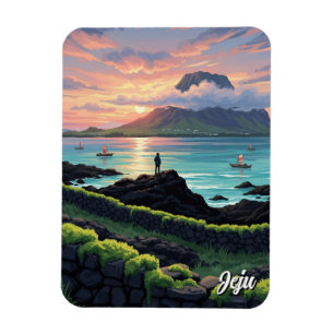 Jeju Island South Korea Travel Magnet
