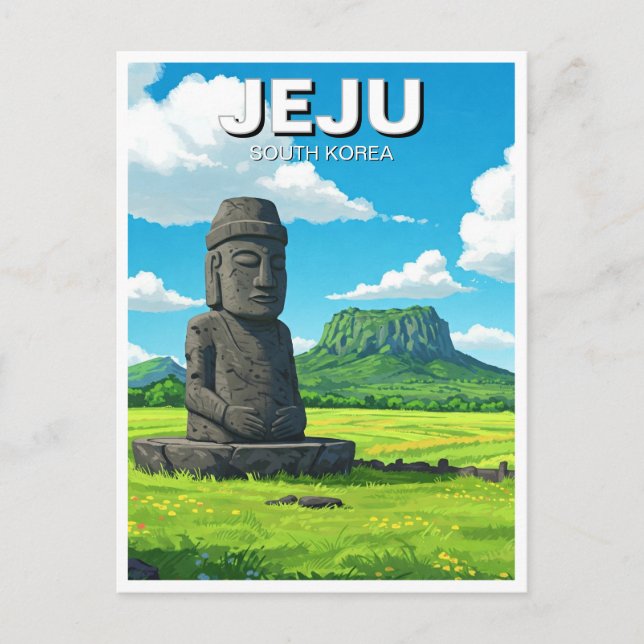 Jeju Island South Korea Travel Postcard (Front)