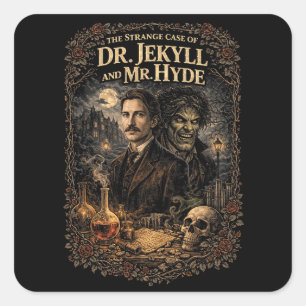 Jekyll and Hyde Square Sticker