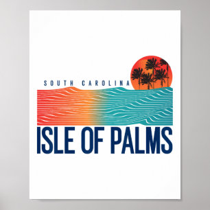 Jekyll Island Beach Georgia Men Surfing Women Poster