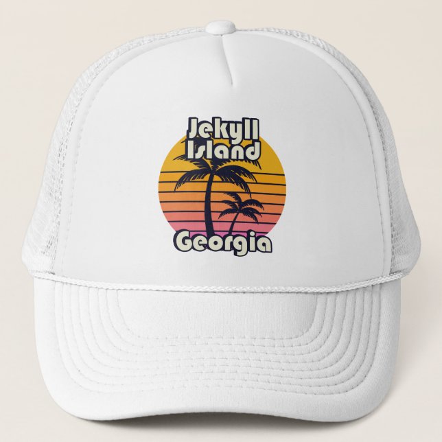 Jekyll Island Beach Georgia Trucker Hat (Front)